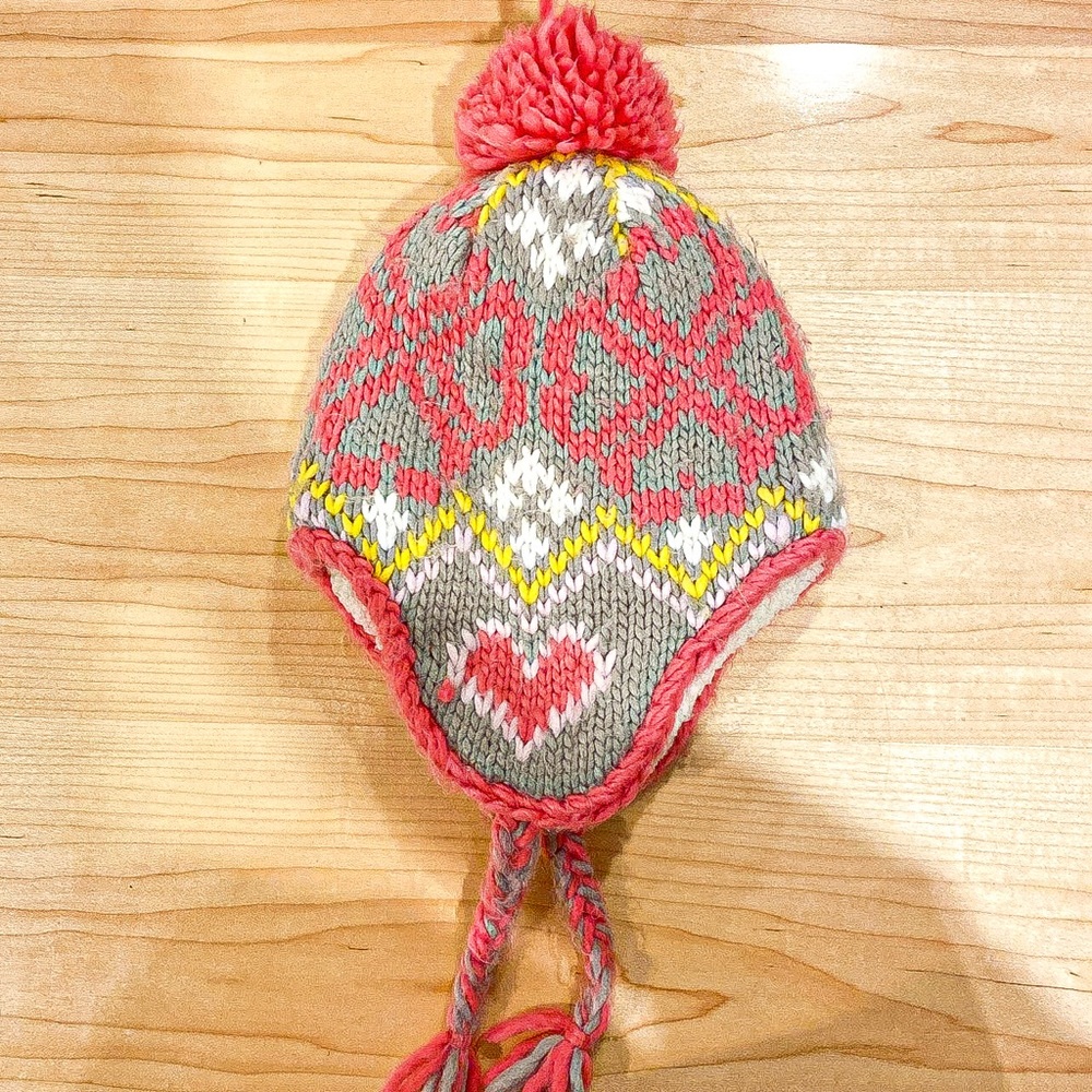 lands end knit pom hat
